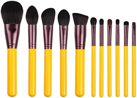 סדרה צהובה עבה 11 יחידות שיער סינטטי מברשות שיער עט-פנים-פנים-עין קוסמטי (צבע: A, גודל