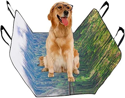 כיסוי מושב כלב מותאם אישית אידילי נוף עיצוב צילום הדפסת רכב מושב מכסה לכלבים עמיד למים