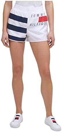 טומי הילפיגר ספורט נשים לבנות למתיחה פעילה מכנסיים קצרים XS