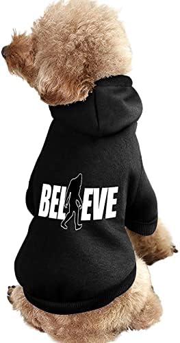 האמינו בקפוצ'ונים של ביגפוט חיית מחמד סוודר כלבים חמים רכים חליפות חיית מחמד מודפסות עם כובעים