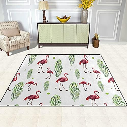 Baxiej Flamingo ומשאיר שטיחים באזור רך גדול משתלת שטיח פליימאט לילדים משחק חדר שינה חדר חדר שינה 63 x