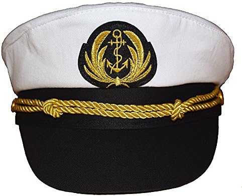 אדמירל קפטן יאכטה כובע סנאפבק זהב רקמת עוגן סקיפרס כובע למסיבה