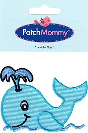 טלאי לוויתן של PatchMommy, ברזל על/תפור - אפליקציות לילדים ילדים