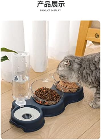 נה חתול קערה כפולה אוטומטי לחיות מחמד קערת מזין מתקן מים חתול מזון אגן כלב קערת חתול קערת חתול אספקת