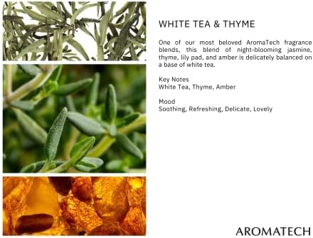 תה לבן ארומטק וטימין למפיצי ריח של שמן ארומה-120 מיליליטר