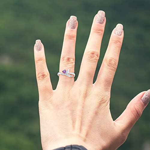 2023 אהבה חדשה בצורת לב זירקוניה טבעת דג טבעת מיקרו -שדה יהלום מתנה זירקון טבעת אימה אישית טבעות טבעות טבעת