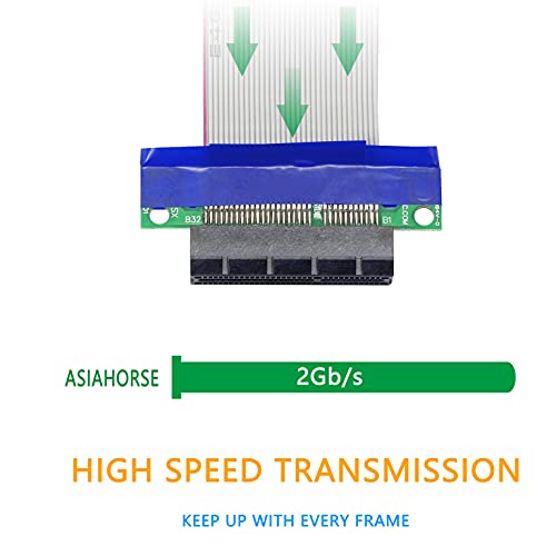 Gelrhonr PCIE 4X כבל סיומת, PCI-Express 4x כבל זכר עד נקבה PCI-E 4x מאריך לכרטיס גרפי