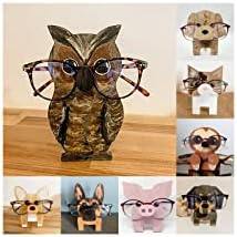 נירוסטה ייבוש מדפי כביסה מתקפל חמוד יצירתי בעלי החיים משקפיים מסגרת בית משרד קישוט שולחן העבודה משקפיים