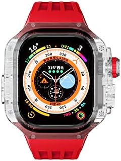 TWRQA 49 ממ תיק שקוף+להקת שעון עבור Apple Watch Ultra 49m