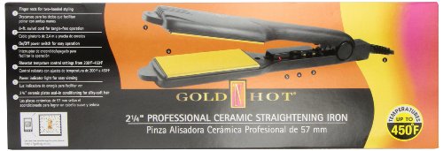 זהב N GH2145 2-1/4 קרמיקה מקצועית ברזל שטוח