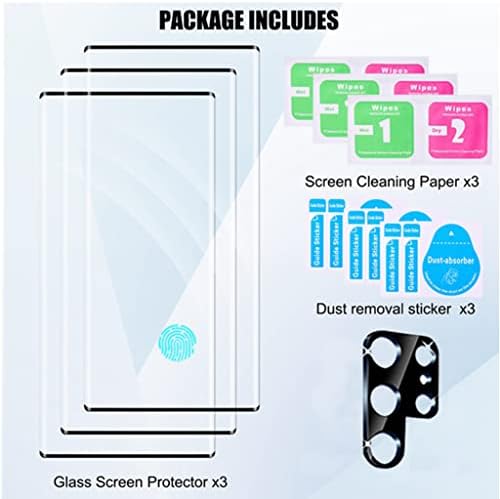 Ottarscreen Galaxy S23 מגן מסך אולטרה 【3+1 חבילה】 עם מגן עדשת מצלמת זכוכית מחוסמת אריזה אחת,