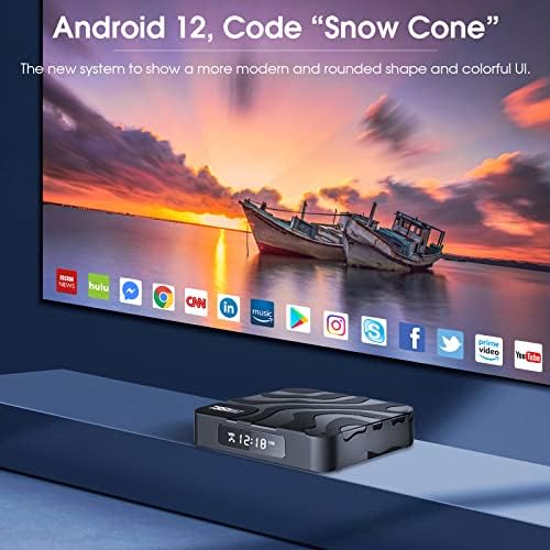 תיבת טלוויזיה אנדרואיד 12.0, T95MAX תיבת טלוויזיה אנדרואיד H618 4GB 32GB תיבת אנדרואיד תמיכה 2.4 גרם/5.8G WIFI6