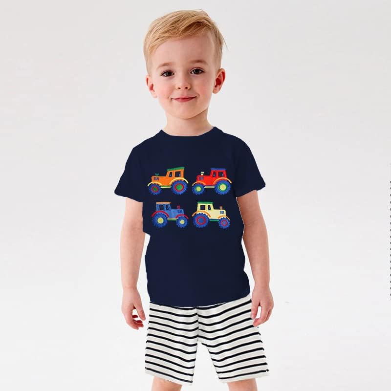 פעוט ילד בגדי חולצה תינוק קיץ תלבושות קצר שרוול טיז & מגבר; ילדים מכנסיים קצרים 2 חתיכות סט 2-7 שנים