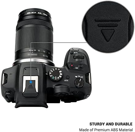 R5C Eyecup + מצלמה כובע נעליים חם ： כוס עין מצלמה מורחבת עם מכסה נעליים חמות למצלמה למצלמת Canon EOS R5C