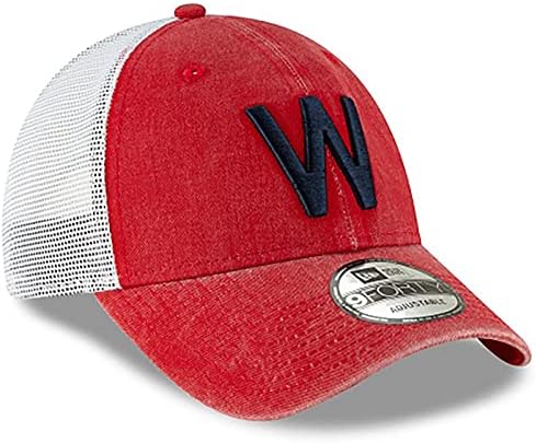 עידן חדש וושינגטון סנטורים קופרסטאון נהג משאית 9 ארבעים סנפבק מתכוונן אדום כובע
