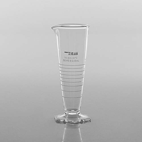 Adamas-Beta גביע מדידה חרוטי 500 מל צילינדר חרתי עם חרוטי עם בסיס משושה מדידת כוס זכוכית בורוסיליקט