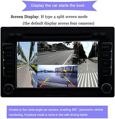 בקר מפצל וידאו לרכב, מפצל וידאו דיגיטלי נייד 4 ערוץ מיני מפצל וידאו 720p לאוטובוסים יאכטות סירות משאיות