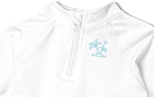 Besserbay Unisex Baby upf 50+ חצי רוכסן שומר שומר שרוול ארוך חולצת שחייה 0-36 חודשים