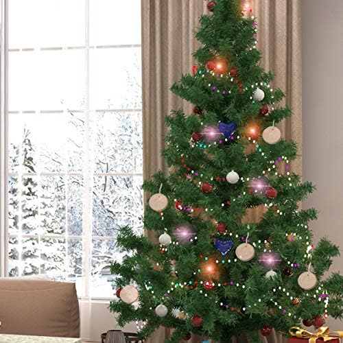 הוליבנה 20 יחידות 2.36 עיגולי עץ לא גמורים קישוטי חג המולד עשה זאת בעצמך צורות עץ עגולות טבעיות