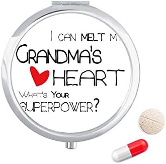 אני יכול להמיס שלי סבתא של לב ננה גלולת מקרה כיס רפואת אחסון תיבת מיכל מתקן