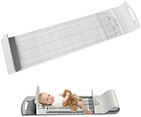CKUAKIWU שליט גובה אינפנטומטר לתינוקות, גליל תרשים צמיחה של יילודים, פעוטות אורך גוף מחצלת מדידה, מחצלת מדידה