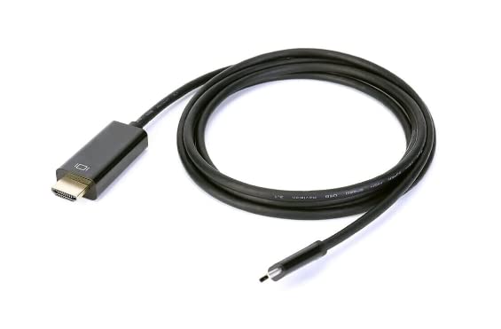HDMI ל- USB C כבל 4K - סוג קלוע 6ft - USB C עד HDMI Thunderbolt 4K