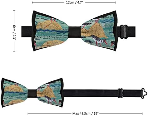 עשב חתול לאורך החוף עופות ים מצחיק עניבה מראש קשור פורמליות עניבת פרפר מתכוונן עניבת פרפר מודפס