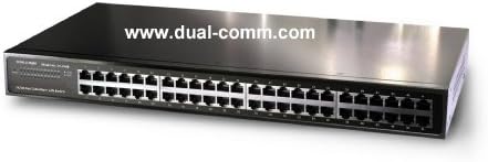 DualComm 24-Port Cableshare 10/100 מתג אתרנט מהיר
