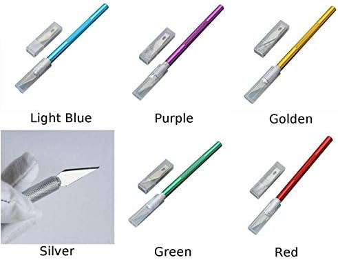 חלקי כלים גילוף מתכת עט פיסול חיתוך חותך תיקון חריטה חריץ כלי 6 צבעים ללא החלקה עיצוב-