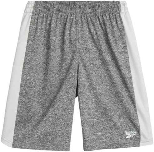 מכנסיים קצרים פעילים של ריבוק בנים - 2 חבילות ביצועים אתלטי יבש מכנסי כדורסל כושר קצרים