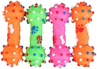 Lovepet 10 PCS נקודות צבעוניות כלב צעצוע עצם צעצוע משקול