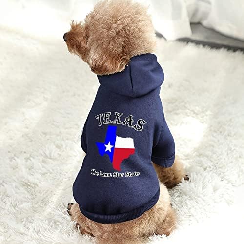 טקסס, כלב הכוכבים הבודדים כלב חולצה מקשה אחת תחפושת כלבים טרנדית עם אביזרי חיית מחמד כובע