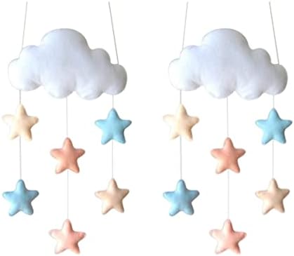 צעצוע ילדים דקור 2 חתיכות ענן טיפת גשם תליית ענן טיפת גשם דקור ענן תליית קישוטי ענן תליית דקור דקור