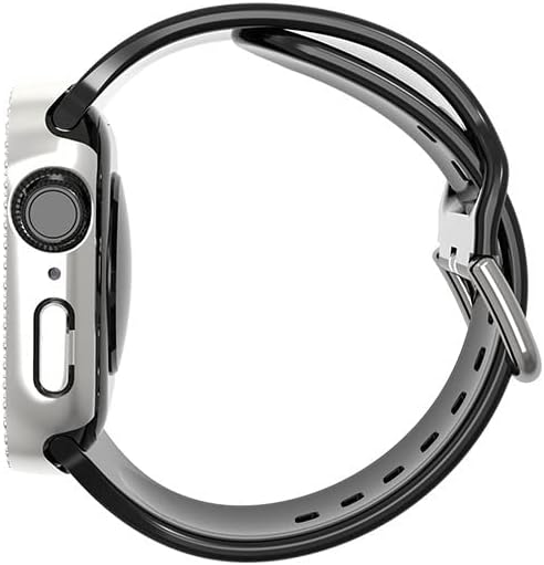 Gsrypc 2 חבילה בלינג בלינג יהלום כיסוי מארז מגן עם מגן מסך תואם לסדרה Apple Watch 8 7 ， עיצוב יהלומי קריסטל מושלם
