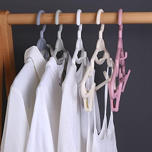 KRIVS 10 יחידות הבגדים קולבי בגדים קולבים עם קליפים לתליוני הארונות הביתיים