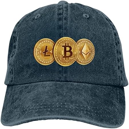 לוגו Litecoin כובע בייסבול גברים כובע ג'ינס כובע כובעים מתכווננים להתכוונן