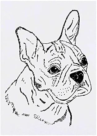 קעקוע זמני של Azeeda 'Boston Terrier Head'
