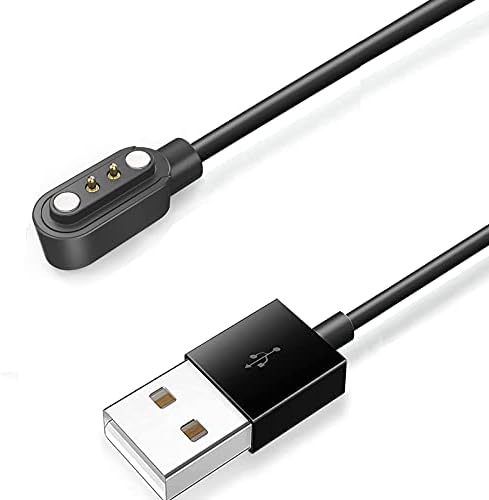 תואם למטען LetSfit EW1, כבל טעינה של כבל USB טעינה מגנטית תואם כבל LetSfit EW1 / ID207 SmartWatch /