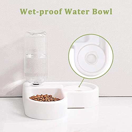 מתקן מים לחיות מחמד 2 ב 1 לחיות מחמד מזין מים מתקן אוטומטי עם בקבוק עבור כלב & חתול, לשפוך הוכחה לחיות מחמד שתיית
