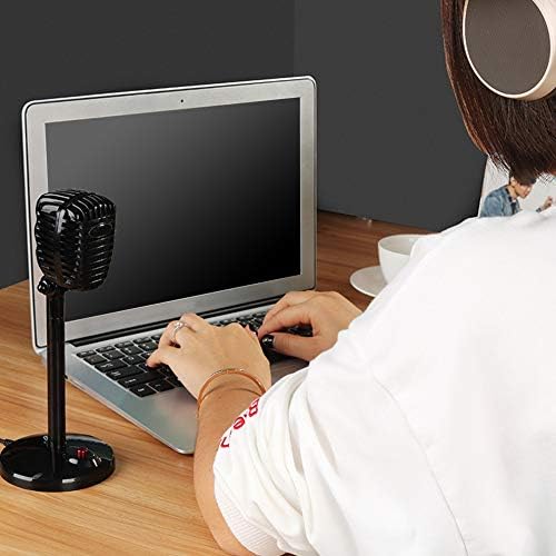 רב תכליתי 3.5 ממ לחיות ביצועים החלקה שולחן העבודה מיקרופון משחק כנס יציב בית עבור מחשב רטרו נגד רעש
