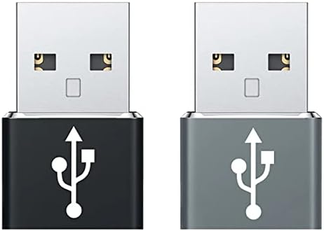 USB-C נקבה ל- USB מתאם מהיר זכר התואם ל- Samsung SM-T545 שלך למטען, סנכרון, מכשירי OTG כמו מקלדת,