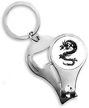 דרקון Art Art Art מתאר ציפורניים טבעת ניפר טבעת שרשרת מפתח בקבוקי בקבוק קוצץ