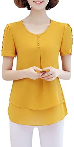 ארוך שרוול חולצות כושר רופף קיץ כיכר צוואר מוצק טרנדי מקרית בציר חולצות לנשים לנשימה