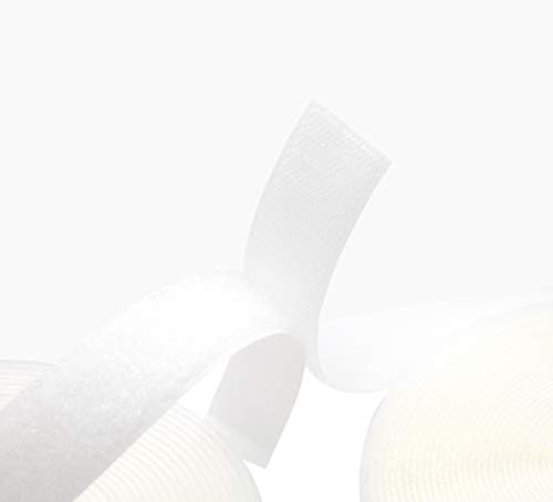 Zipperstop סיטונאי ykk kk תפור לבן על וו ולולאה מוצרי הידוק קבוצת ykk קלטת 1 אינץ 'סגנון 10 מטר/גליל