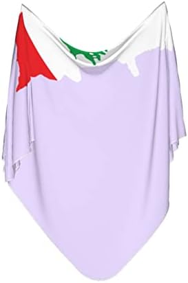 מפת דגל לבנונית שמיכה לתינוקות מקבלת שמיכה לעטיפת כיסוי חוט -יילוד של תינוקות