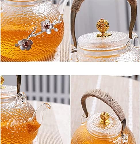 ערכת תה צמחים עם פילטר בריאות נר פרח נר חימום תה תנור תה מסעדת קומקום קומקום פירות