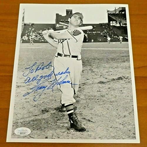טומי הולמס חתום על בייסבול וינטג '8x10 צילום עם JSA COA - תמונות MLB עם חתימה