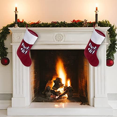 לזיין גרבי חג חג המולד אדום לחג המולד קישוטי הבית לאח עץ חג המולד גרביים