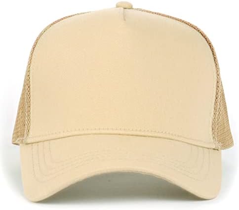 אובר גודל של XXL Mesh Trucker HAT כובע בייסבול, כובע אבא נושם גבוה בכתר, כובע ריצה רגיל מתכוונן