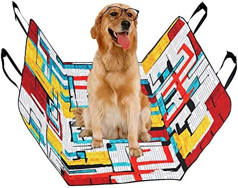 כלב מושב כיסוי מותאם אישית צבע עיצוב צבע הדפס מנומר הדפסת רכב מושב מכסה לכלבים עמיד למים החלקה עמיד רך